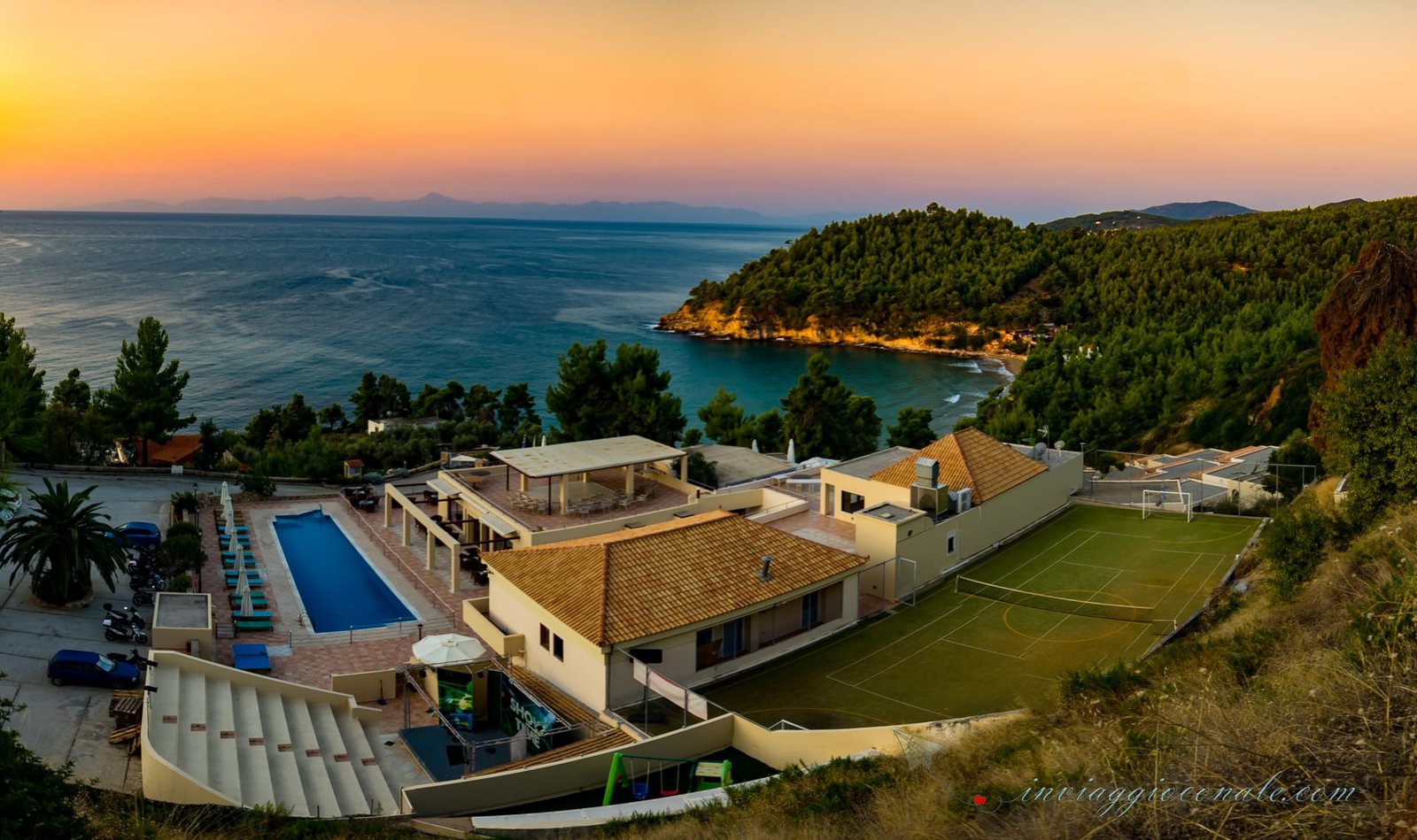 Veduta dall'alto di Alonissos