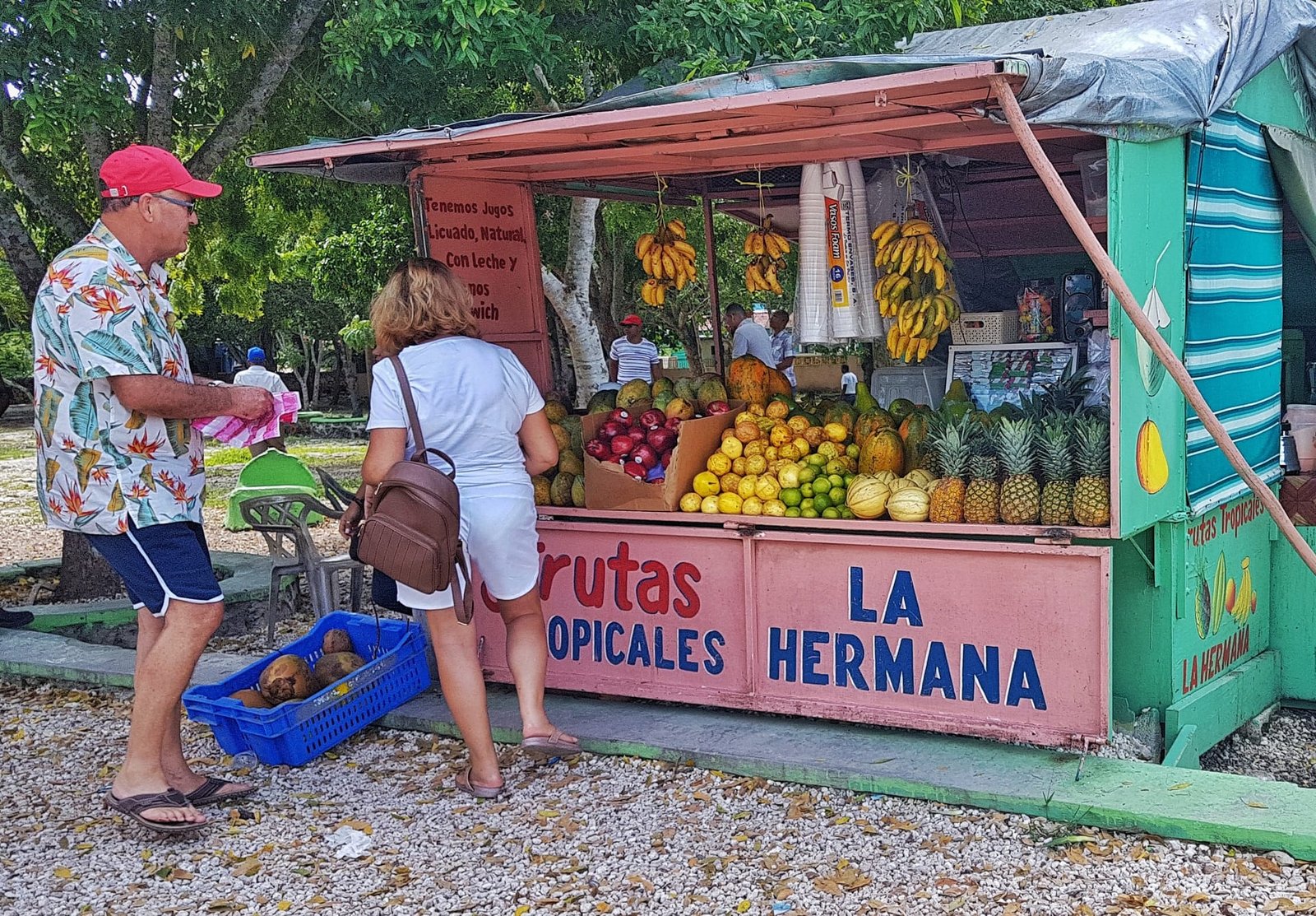 Bancarella di frutta fresca a Bayahibe