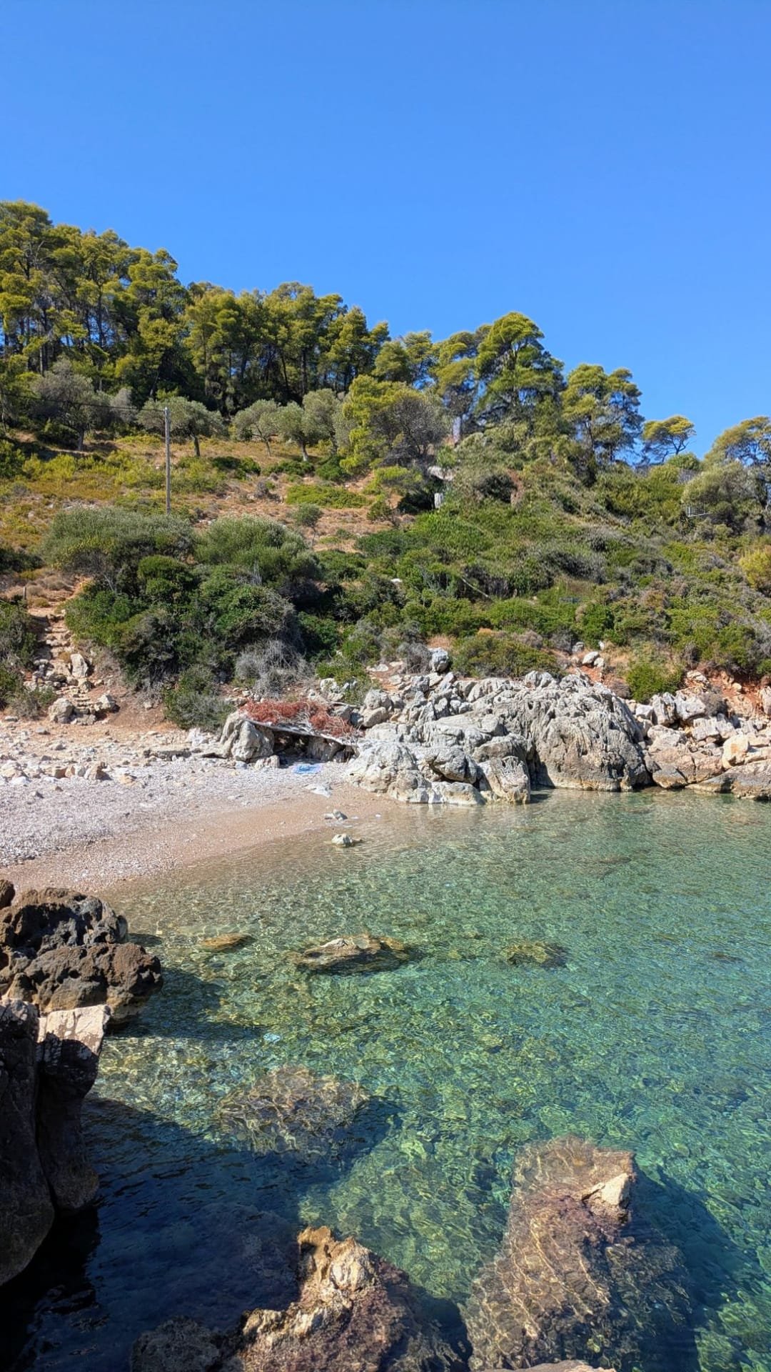 Un momento di pace sulla spiaggia