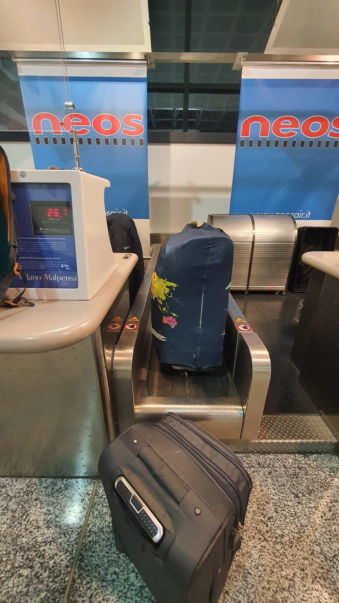 L’aeroporto di Malpensa di primo mattino