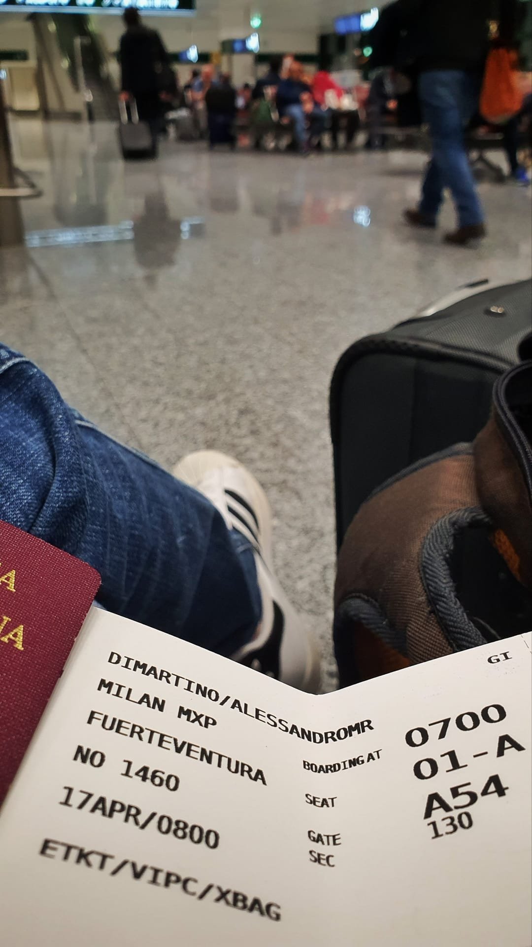 Il gate d’imbarco per Fuerteventura