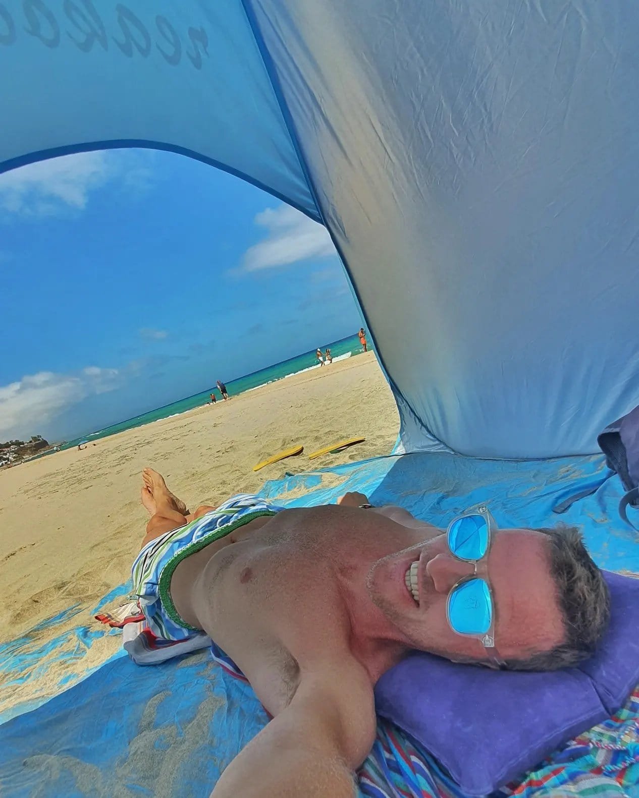 Il mare di Fuerteventura durante una pausa