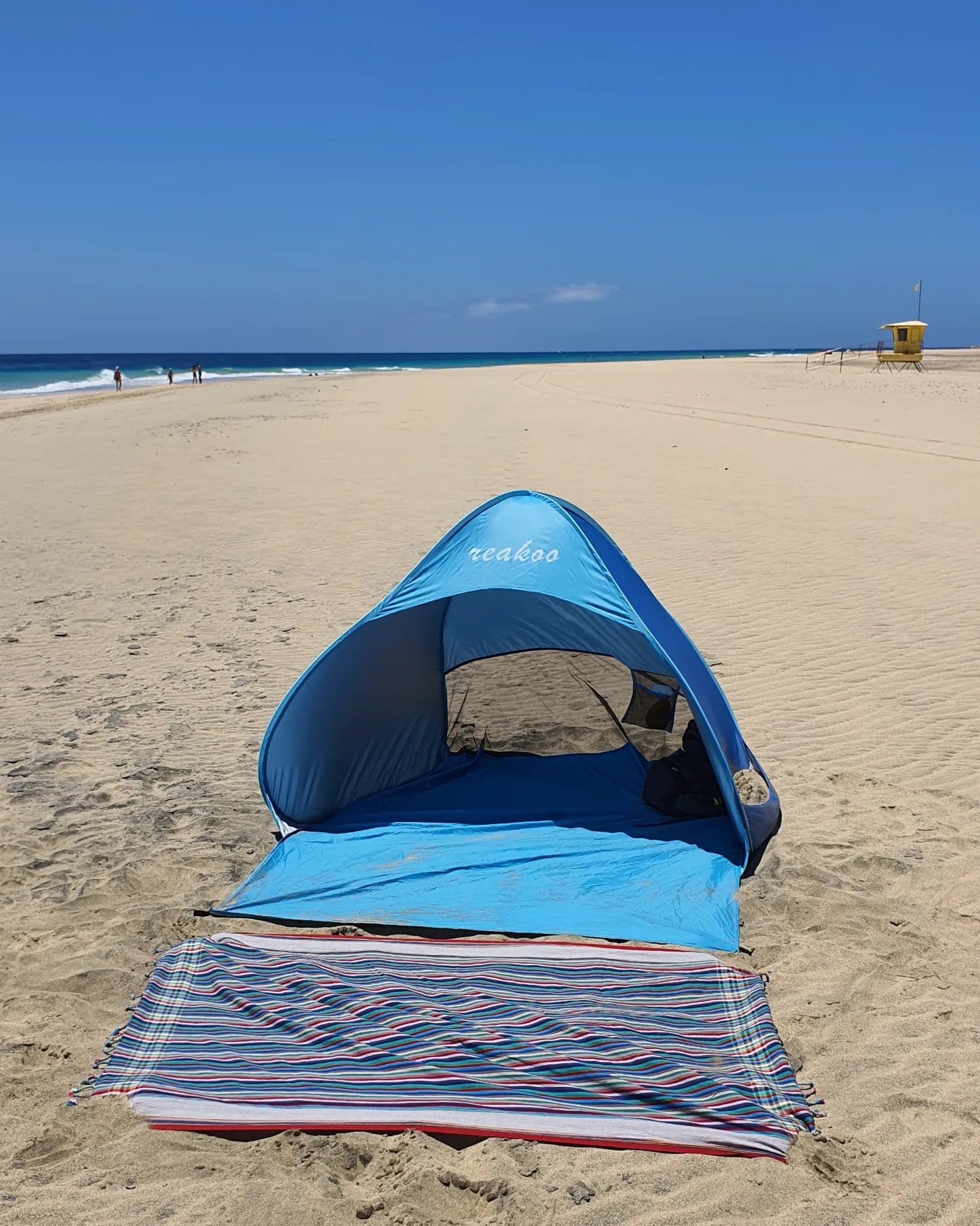 Una tenda da spiaggia a Fuerteventura