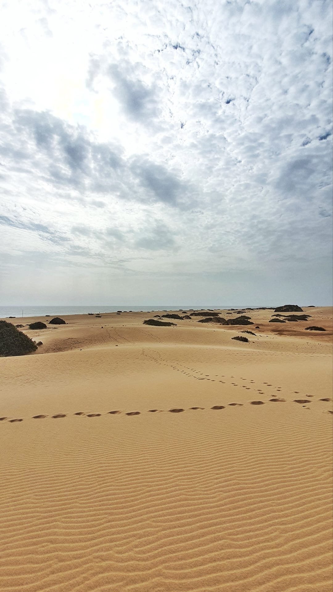 Un tramonto sulle dune di Corralejo
