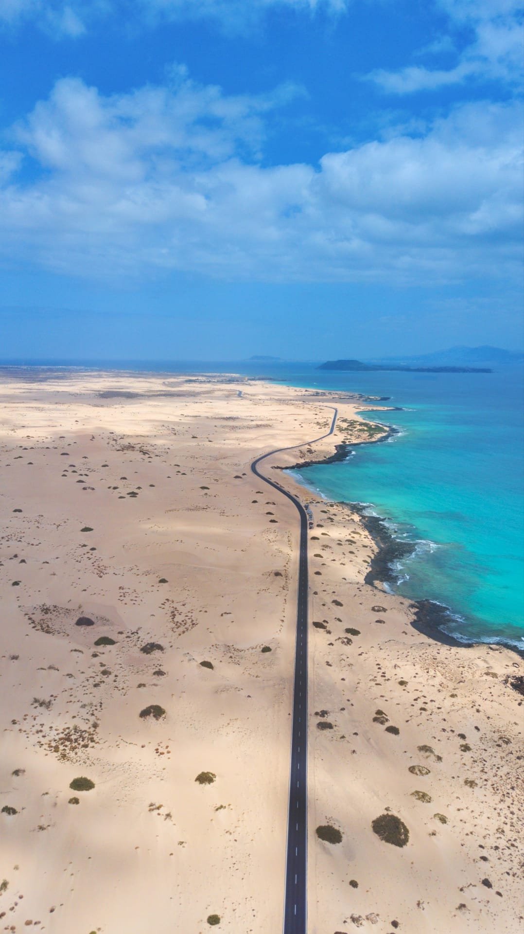 Un’altra vista aerea delle dune di Corralejo
