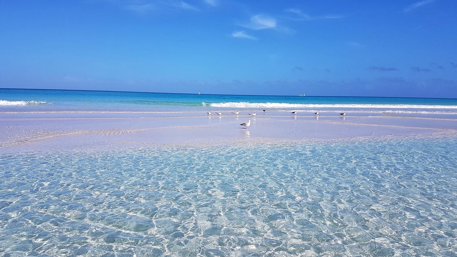 Spiaggia cubana in una giornata di sole