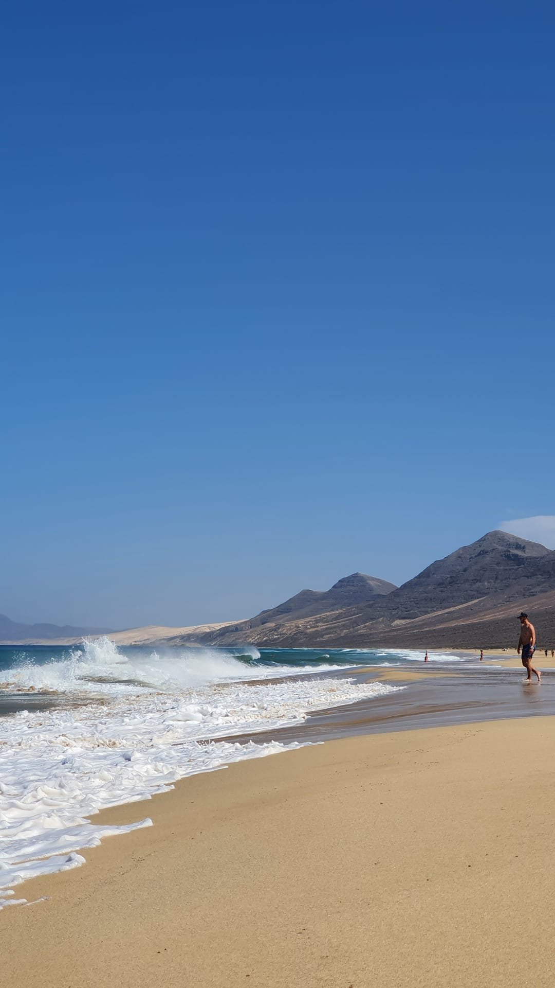 La spiaggia di Cofete di fronte alla villa