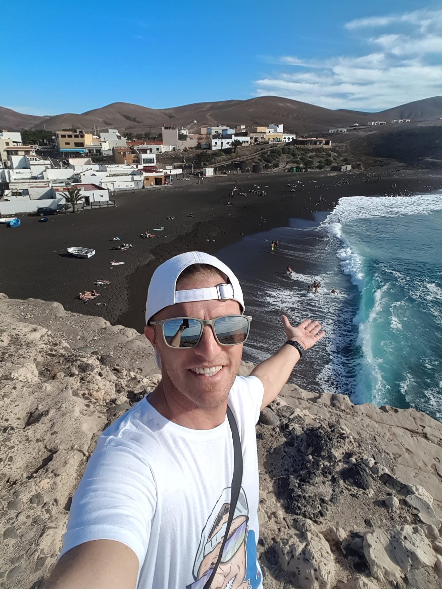 Paesino di pescatori vicino alla spiaggia di Ajuy