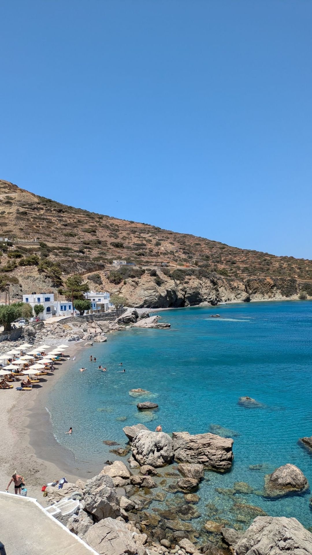 La spiaggia di Agios Nikolaos a Spoa