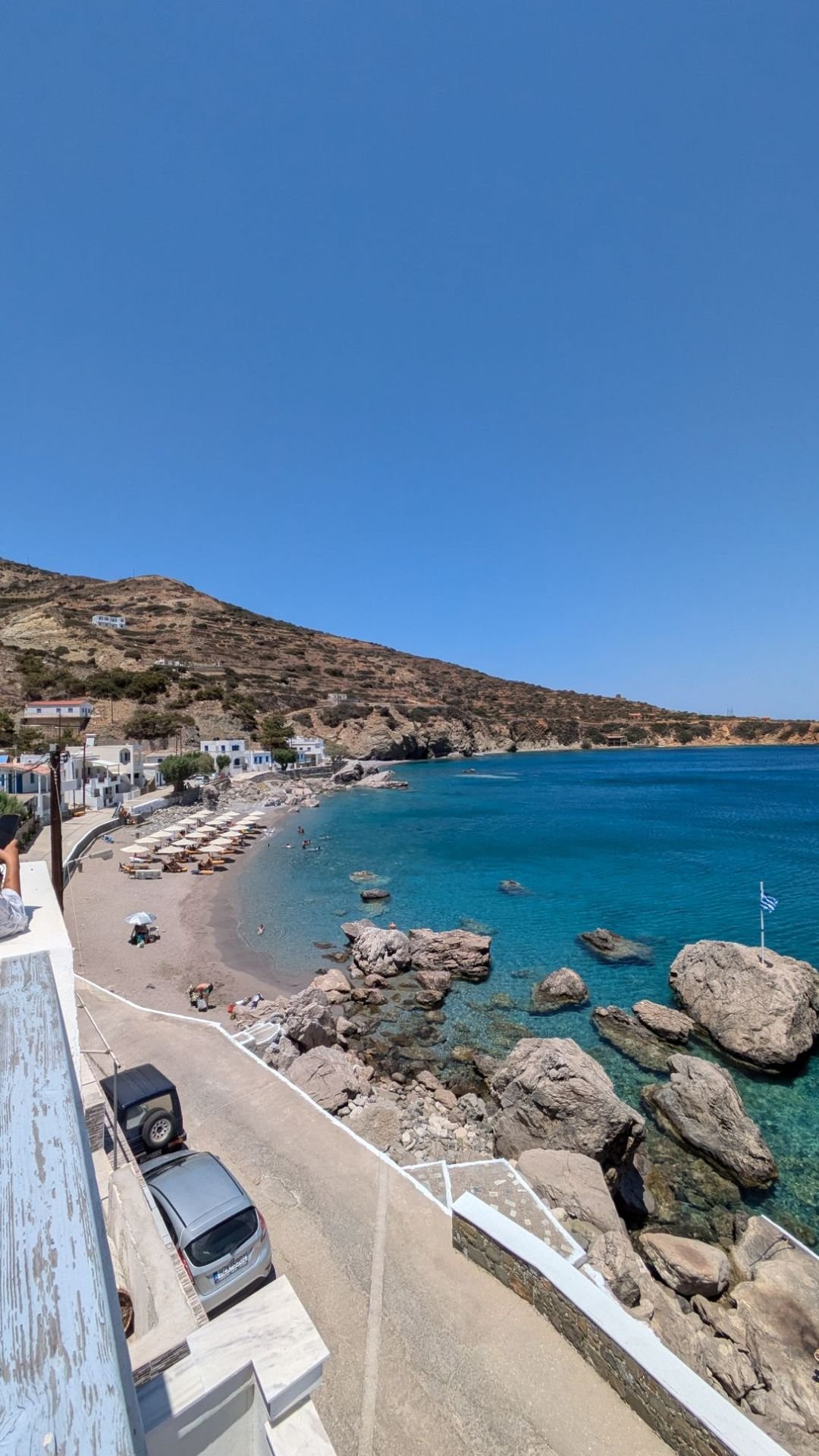La spiaggia di Agios Nikolaos a Spoa