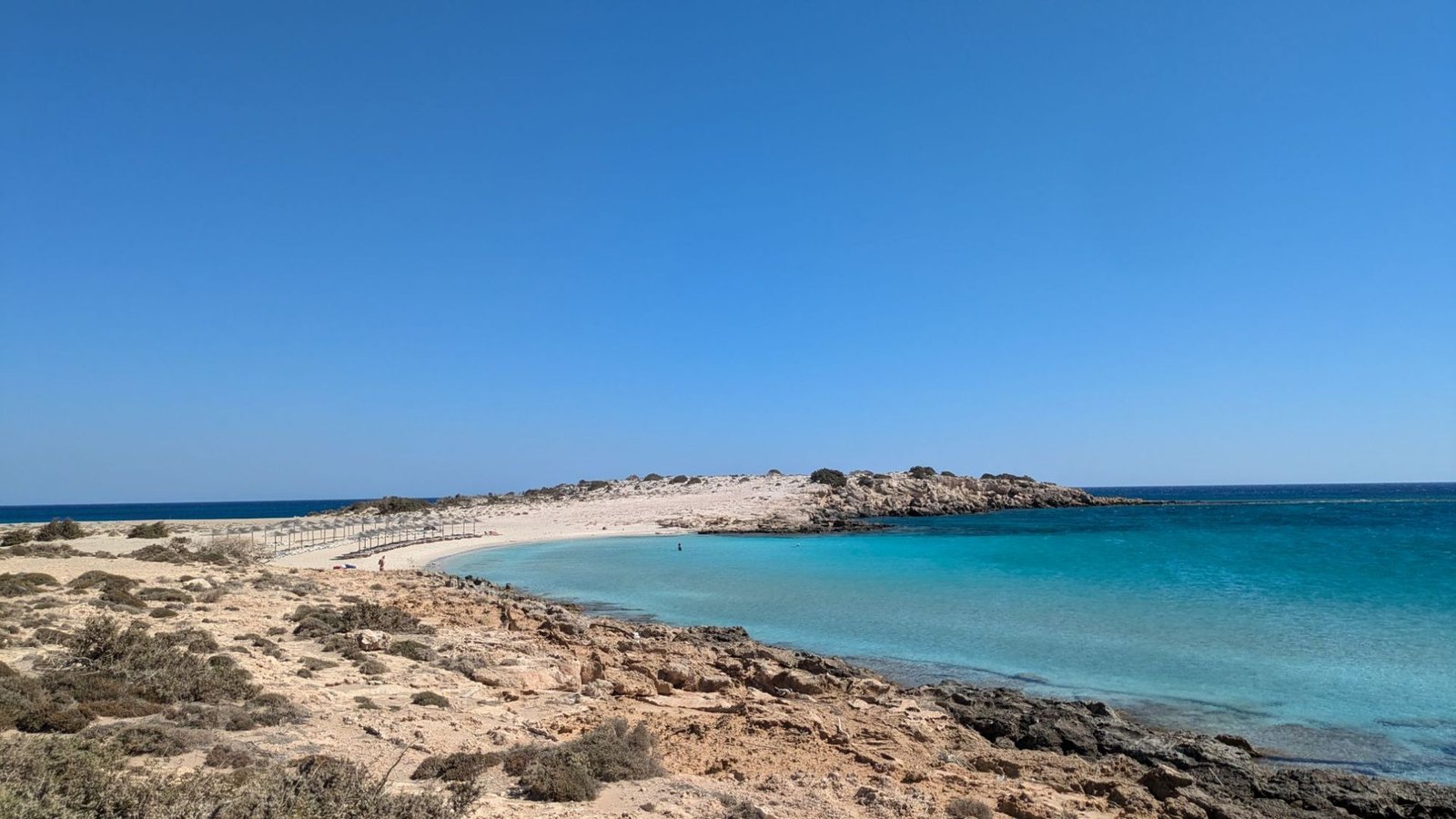 La spiaggia di Diakoftis