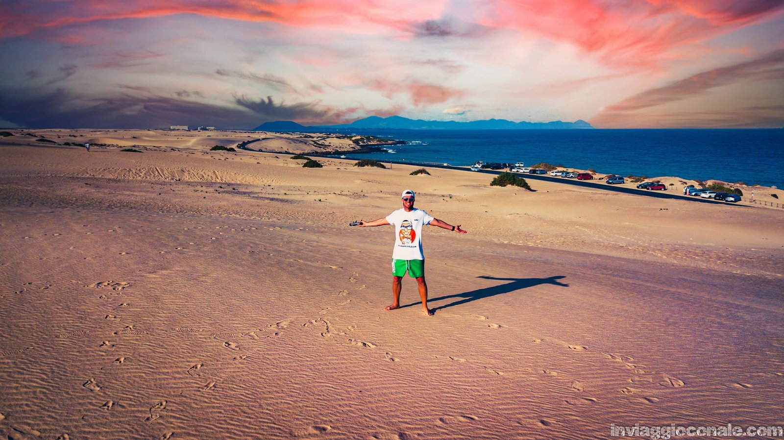 Oceano visto dalla cima delle dune