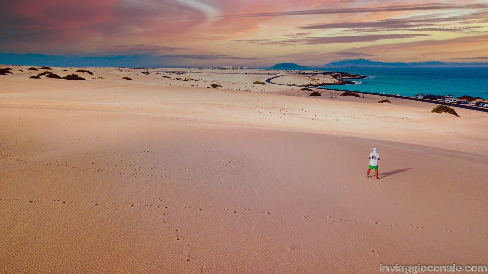 Tramonto sulle dune di Corralejo