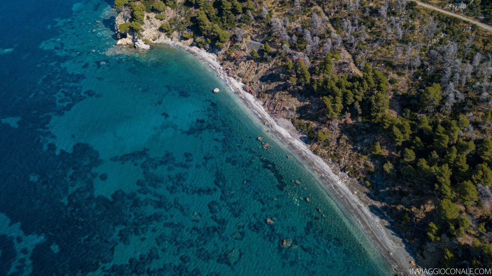 Spiaggia vista con il drone