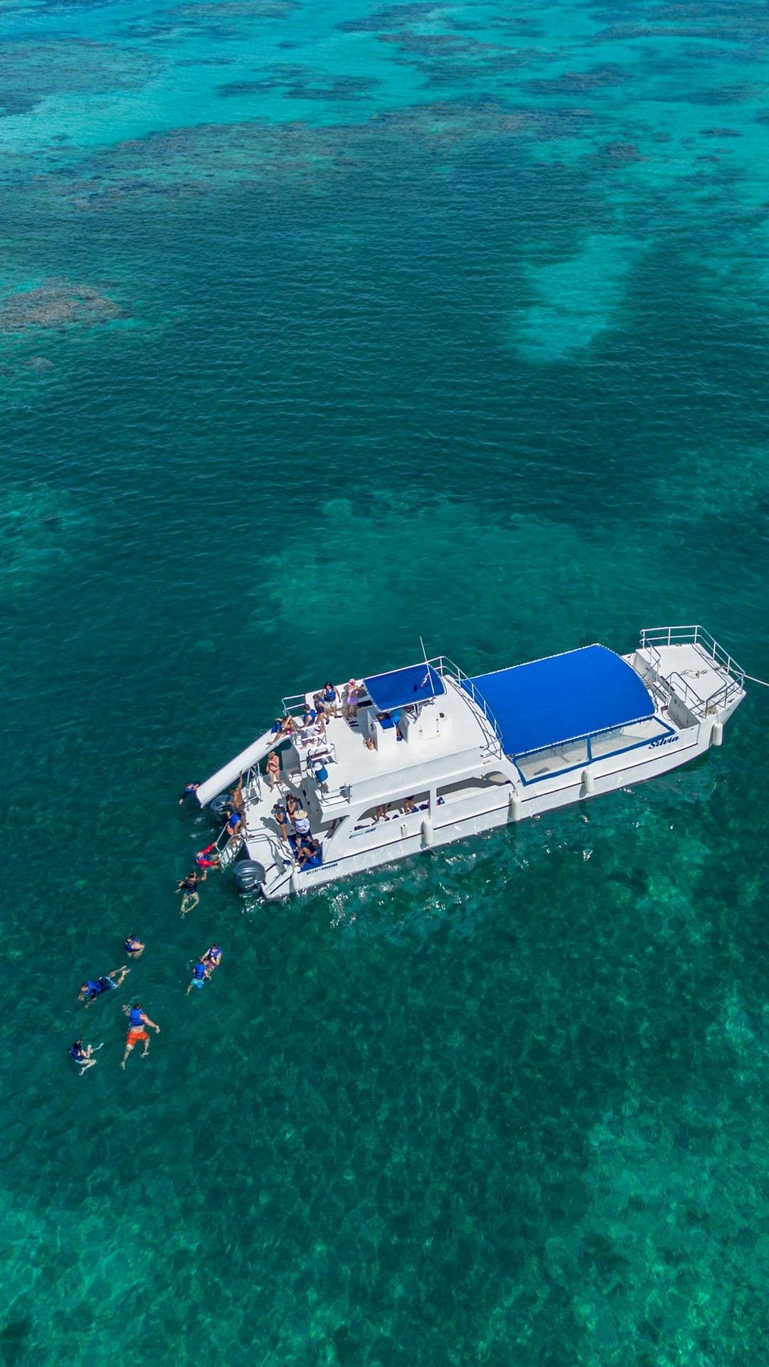La barca vista dal drone