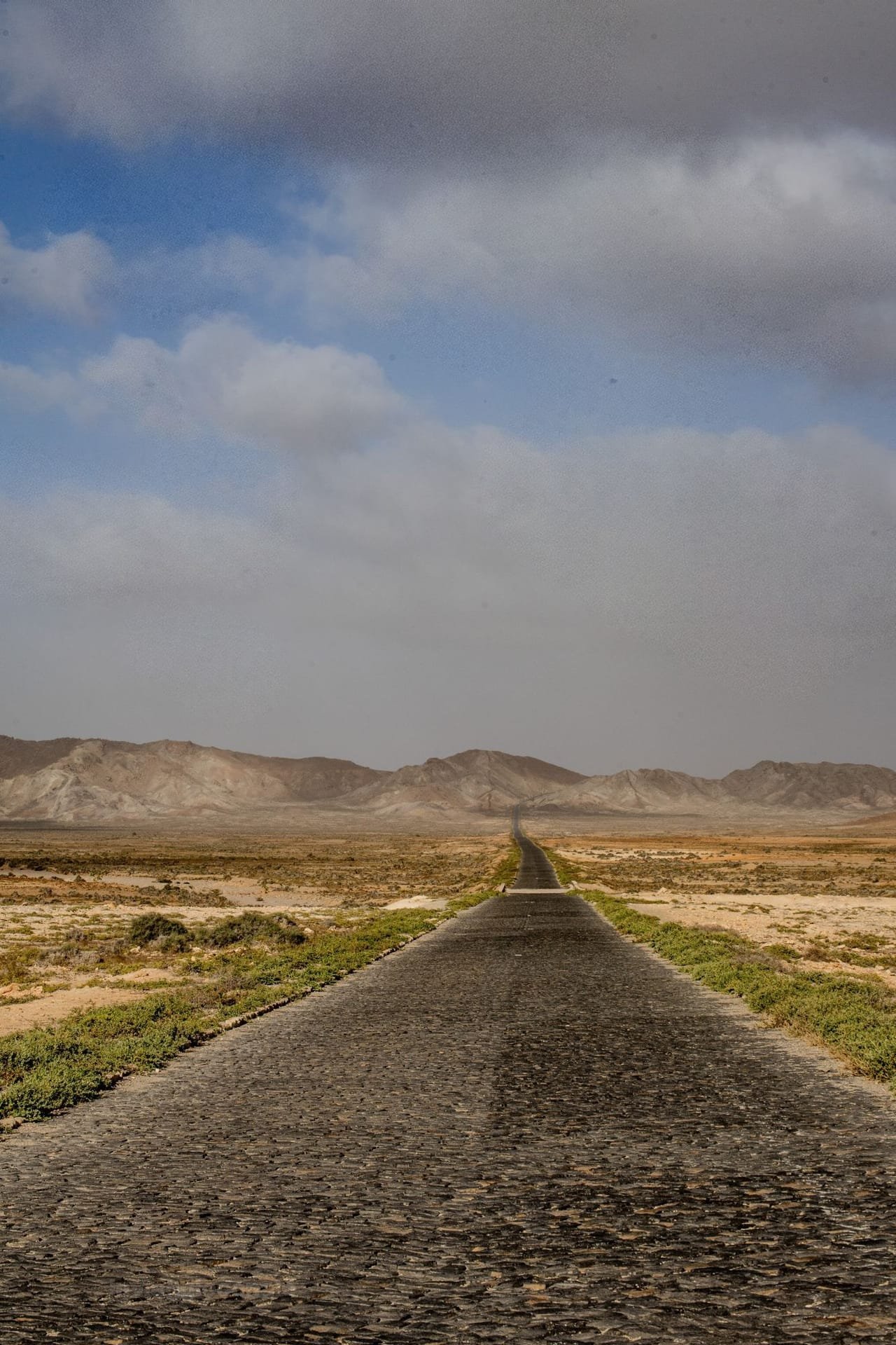 Un tratto della strada verso nord