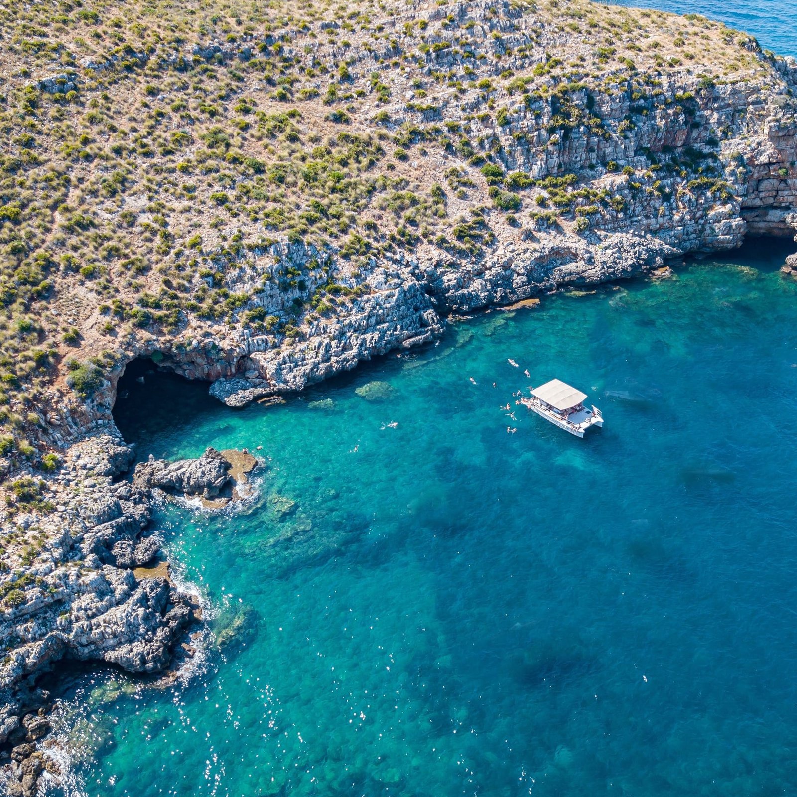 Il borgo di Scopello dall'alto