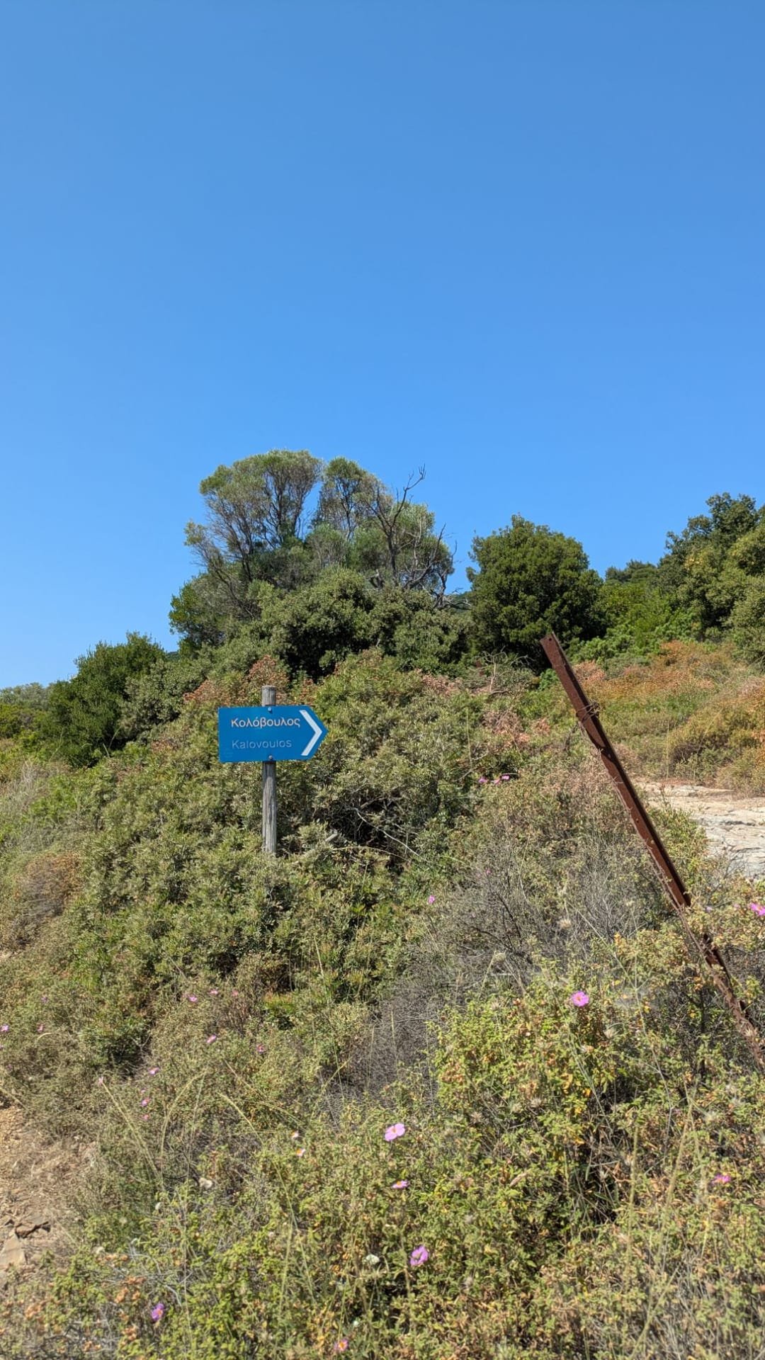 Il sentiero del Kalovoulos, Alonissos