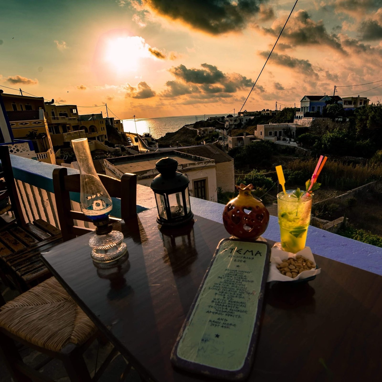 Tramonto visto dallo Stemabar, Karpathos
