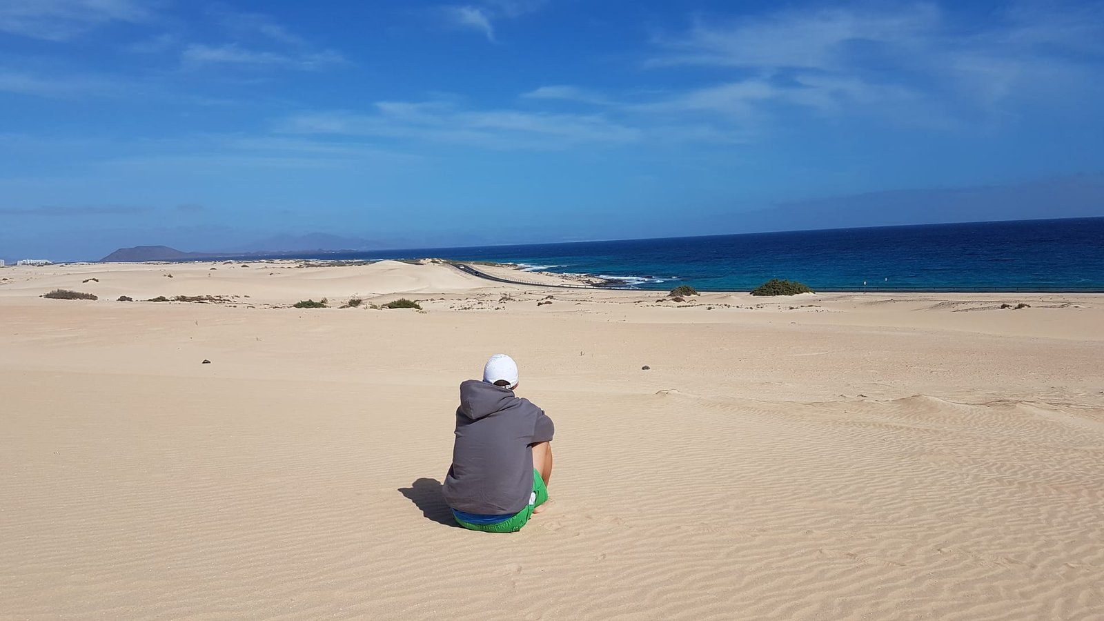 Dune di sabbia lungo la strada per Corralejo, Fuerteventura