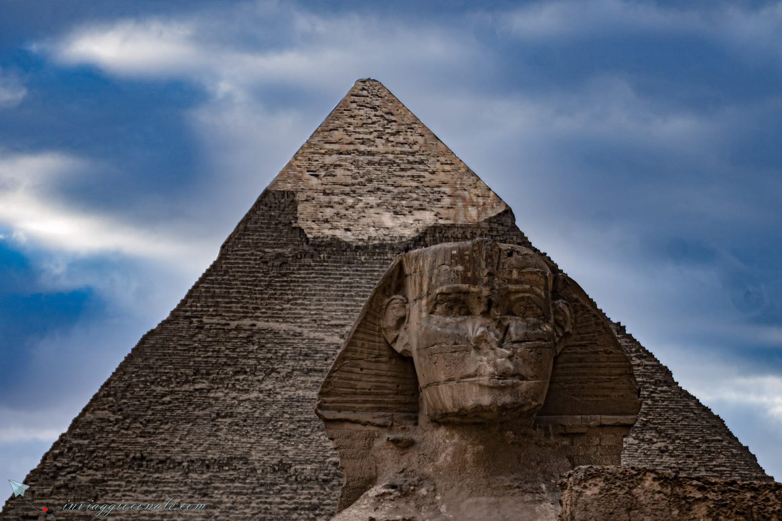 Dettaglio delle piramidi di Giza