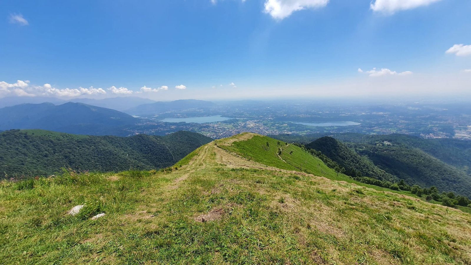 Vista dall'alto sulla Brianza