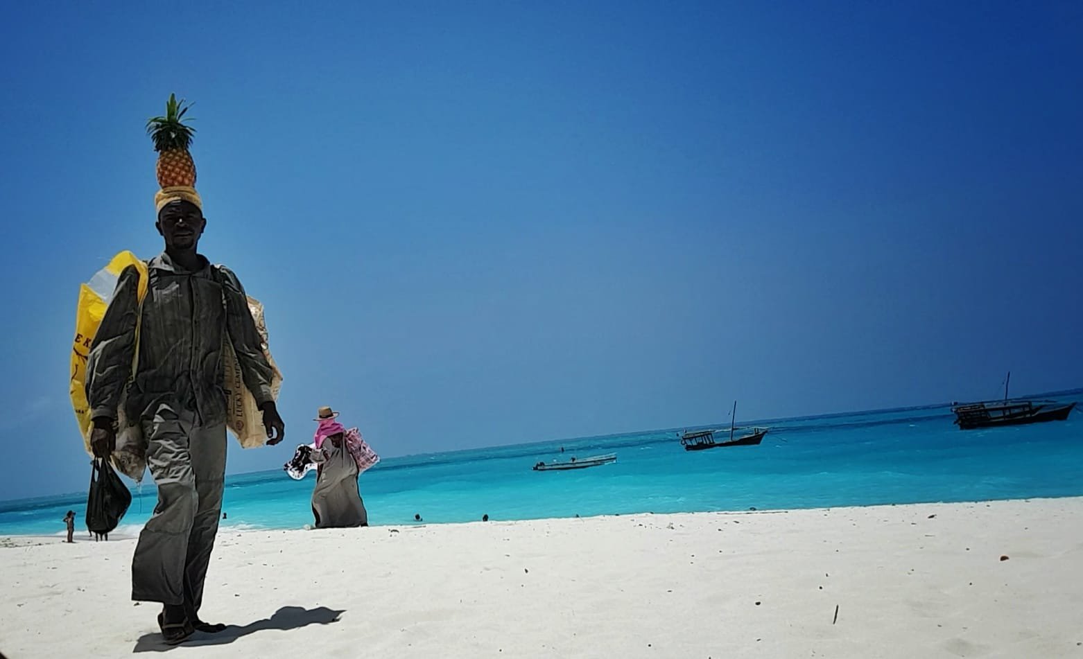Spiaggia bianca di Zanzibar