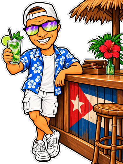 Ale al bancone con un mojito