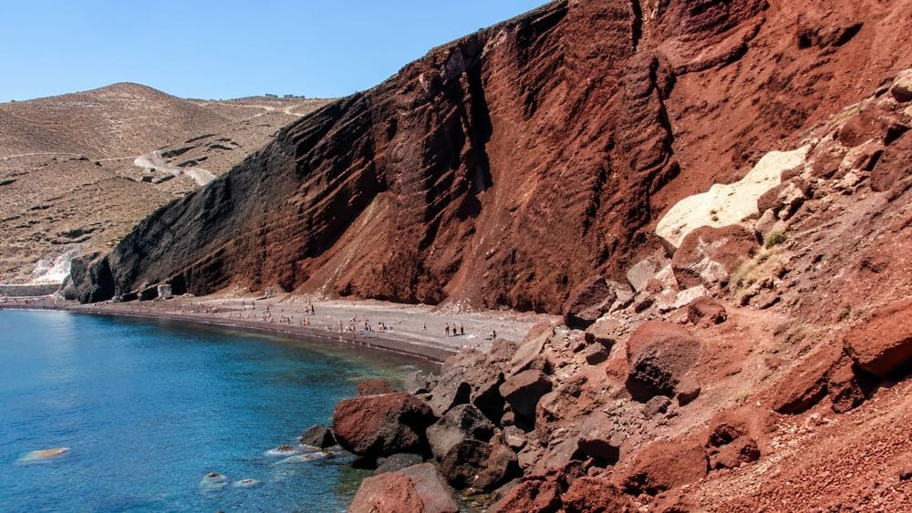 Red Beach, una delle spiagge vulcaniche di Santorini