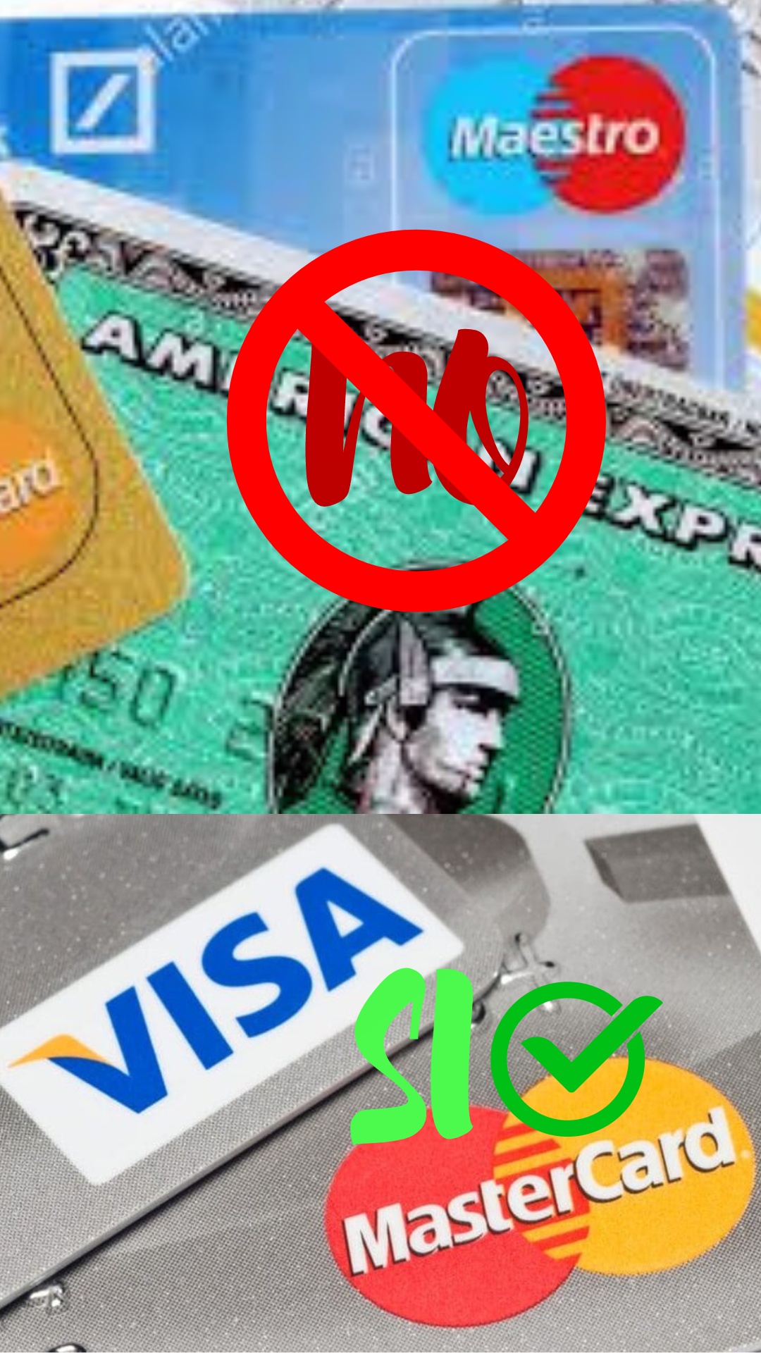 CUBA: SI a Mastercard e Visa, NO ad American express e&nbsp;Maestro.